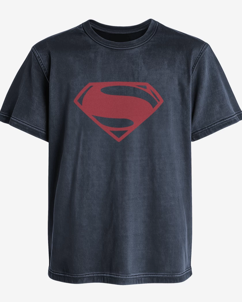 Polera desgastada Superman - Logo