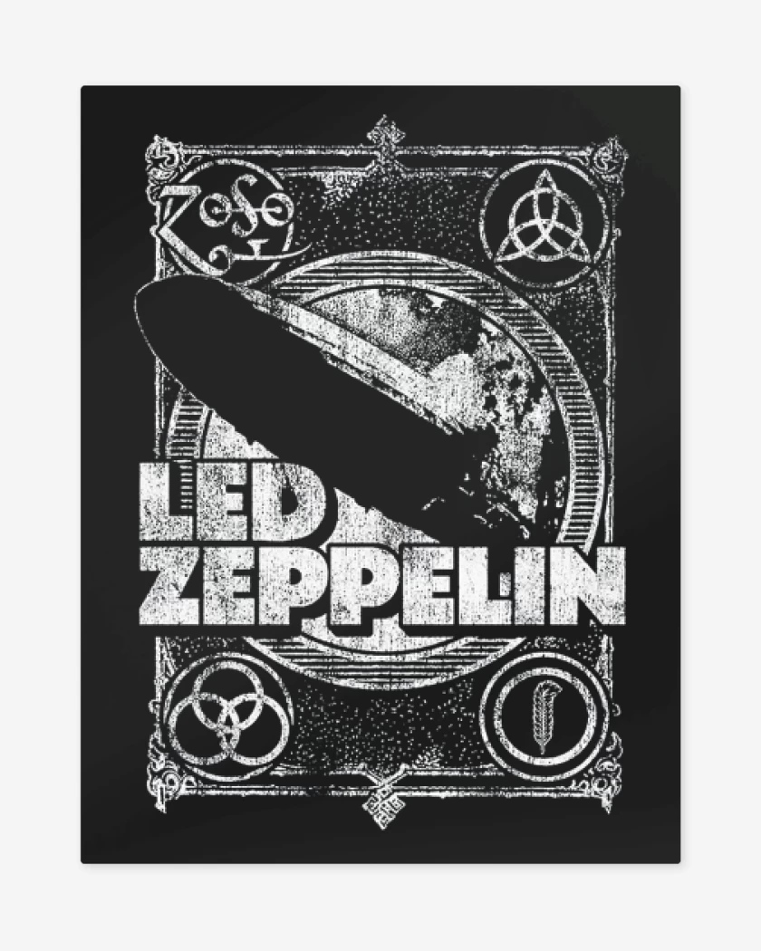 Print metalico Negro de Zeppelin
