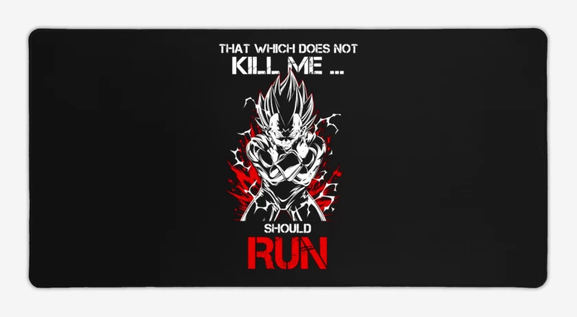Mouse pad Gamer Negro de Vegeta Maligno