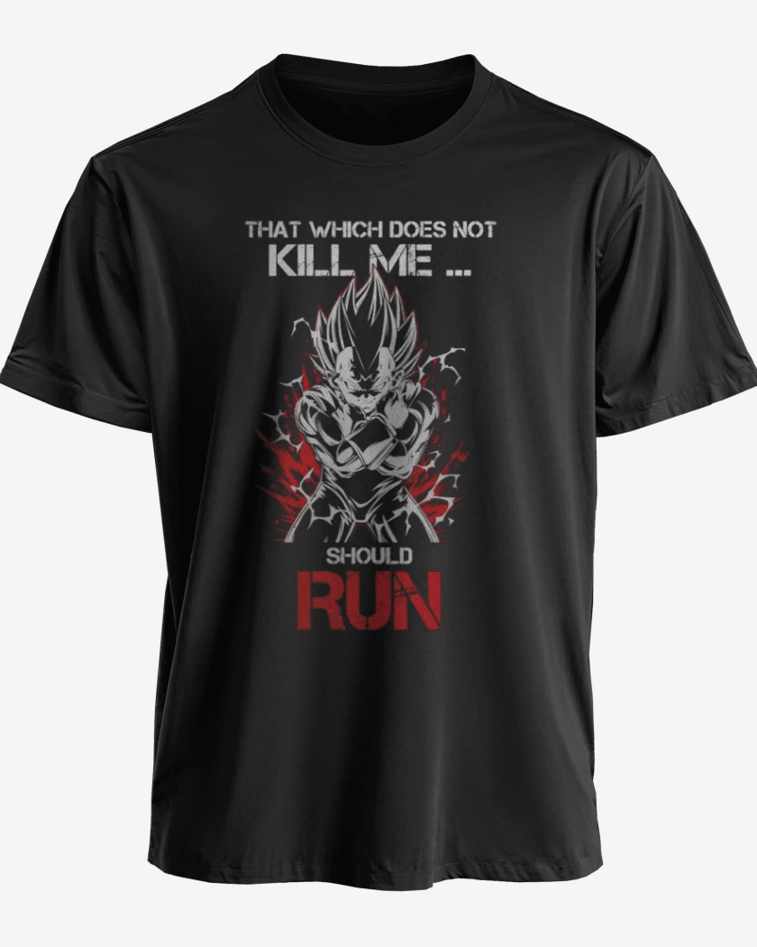 Polera Negro de Vegeta Maligno