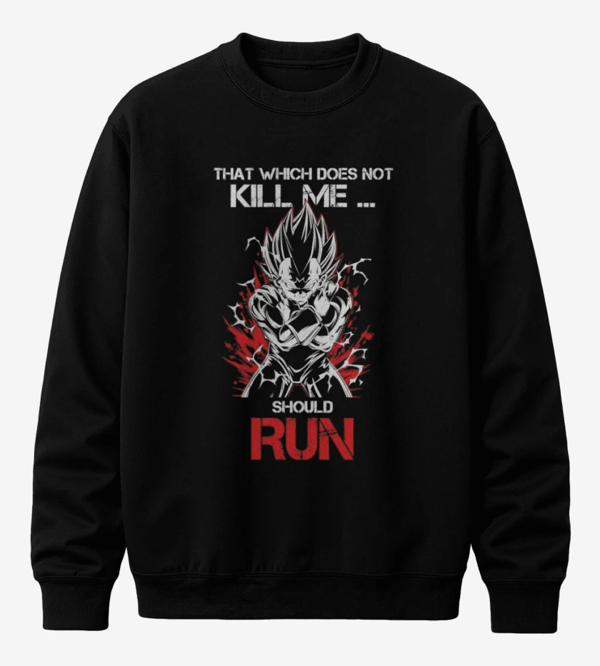 Poleron polo Negro de Vegeta Maligno