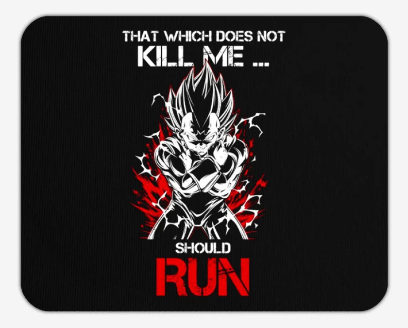 Mousepad Negro de Vegeta Maligno