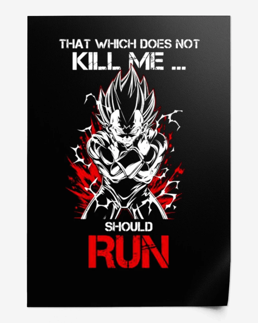 Print Negro de Vegeta Maligno