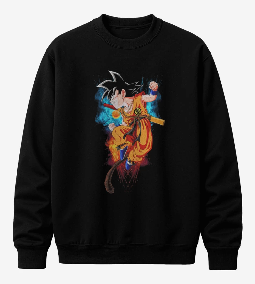 Poleron polo Negro de Goku 7