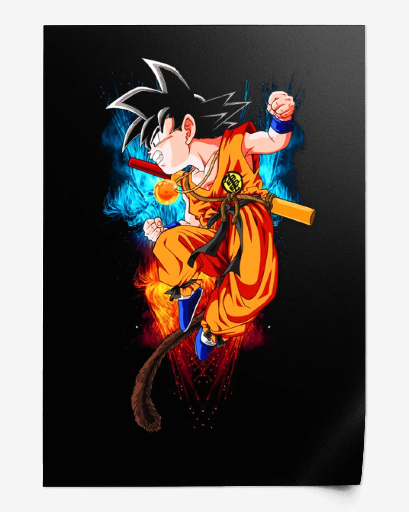 Print Negro de Goku 7