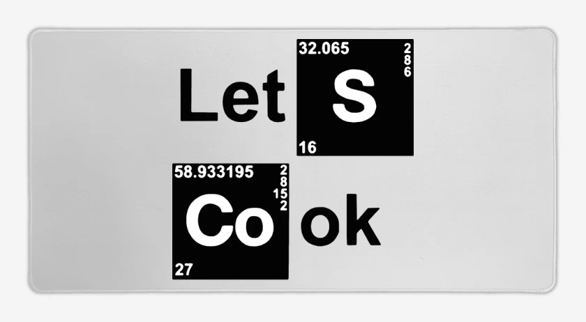 Mouse pad Gamer Blanco de Lets Cook