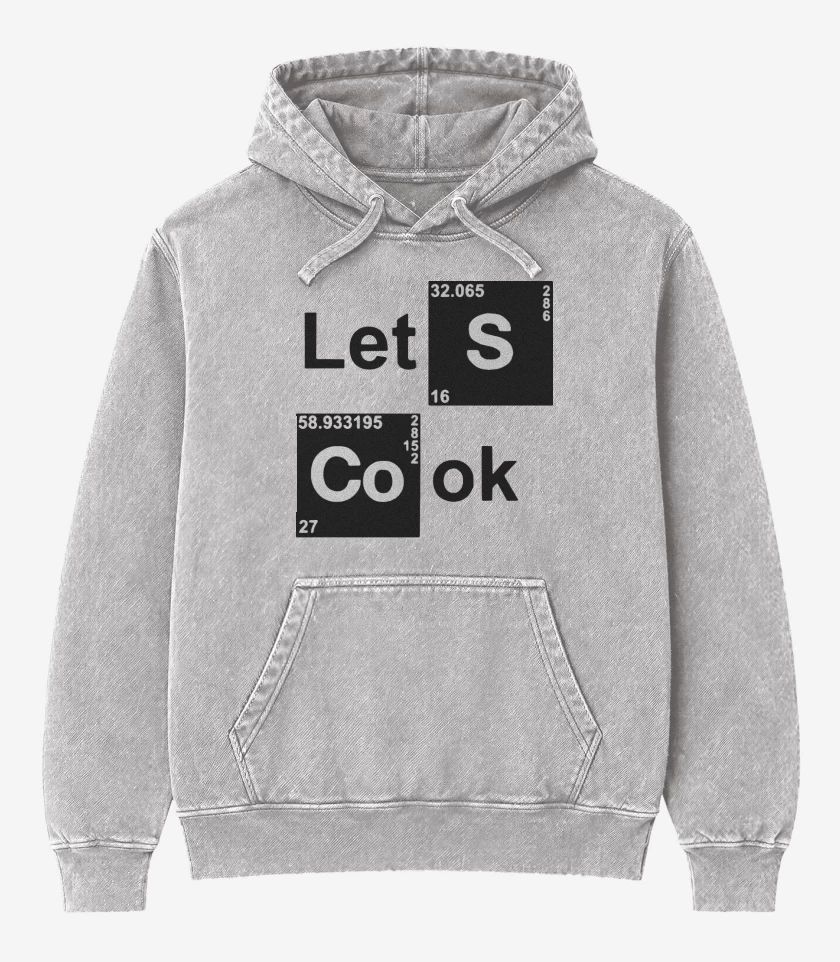 Poleron Canguro Acid Wash Gris Melange de Lets Cook