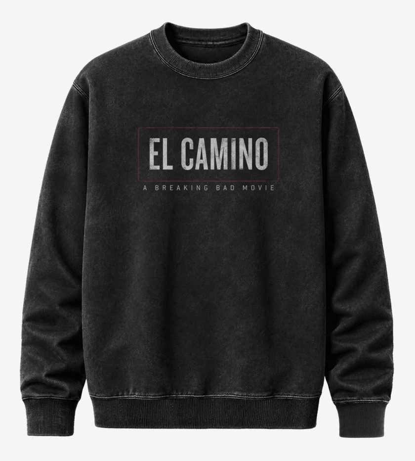 Poleron Polo Acid Wash Negro de El camino