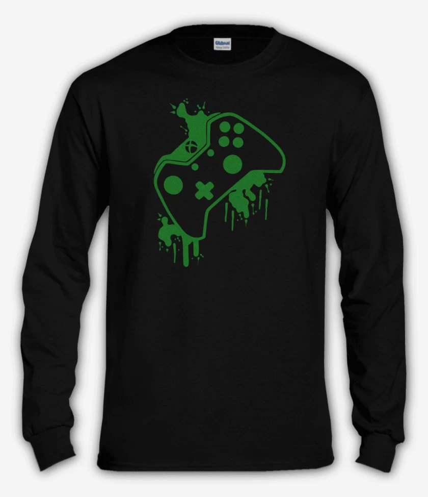 Polera manga larga Negro de Xbox Joistick