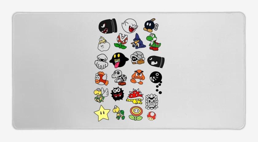 Mouse pad Gamer Personajillos