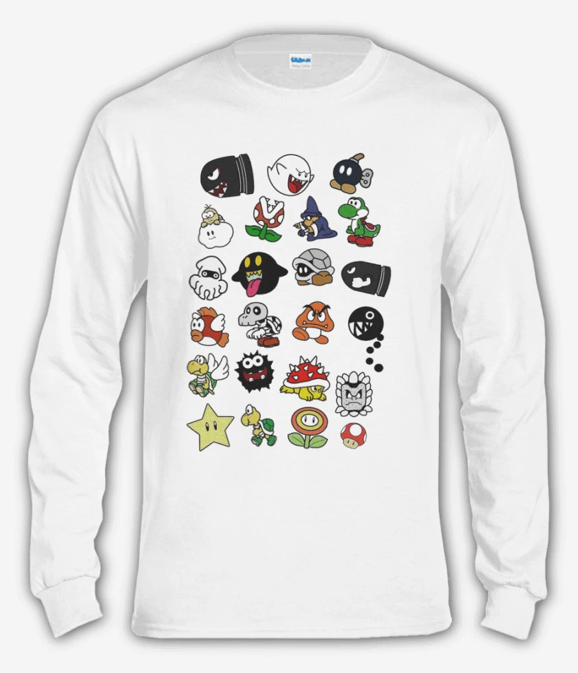 Polera manga larga Personajillos