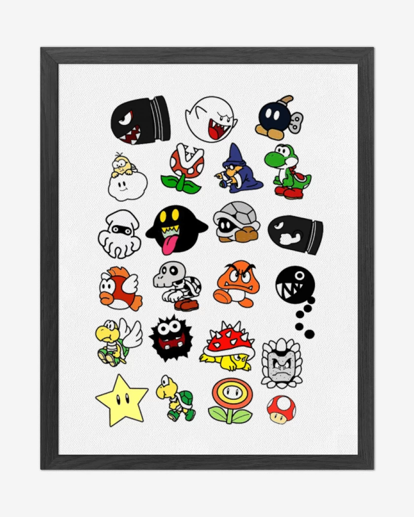 Cuadro decorativo Personajillos