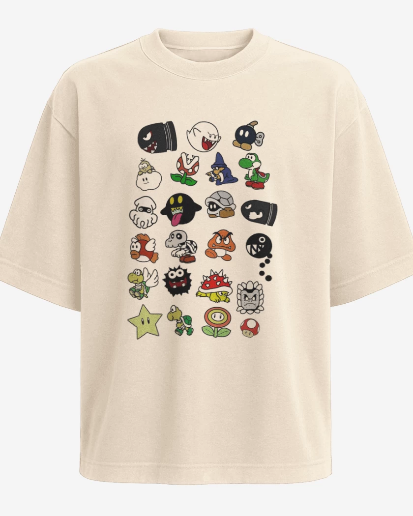 Polera Oversize Personajillos