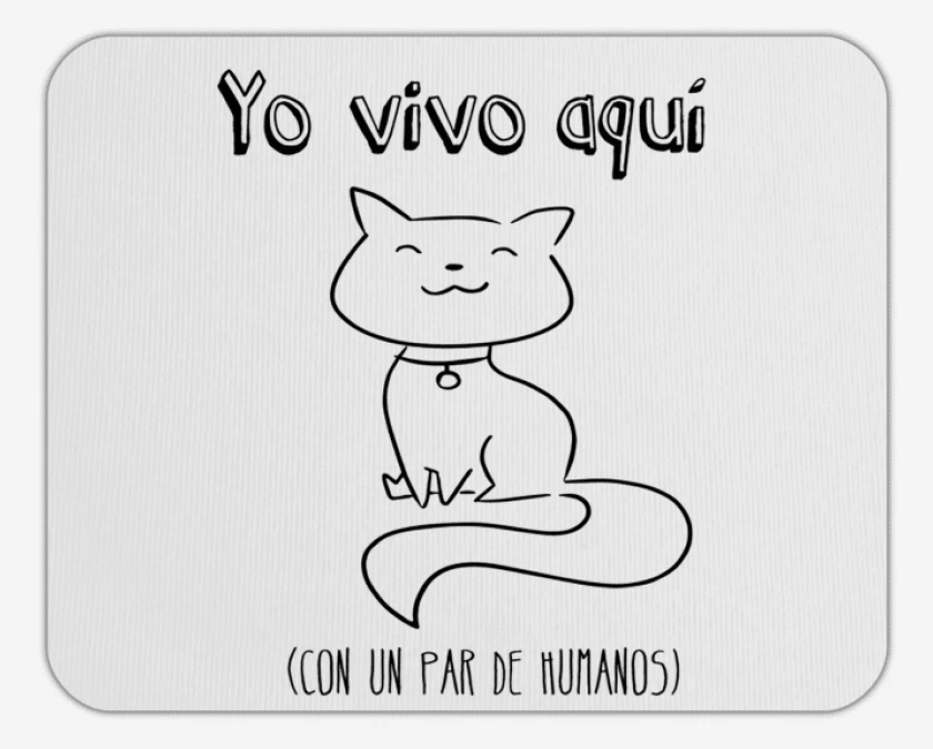Mousepad Yo vivo aqui