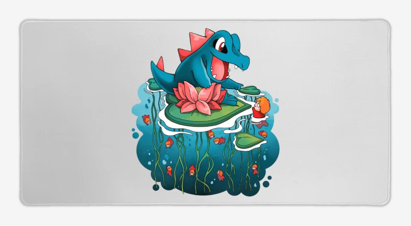 Mouse pad Gamer Blanco de Totodile
