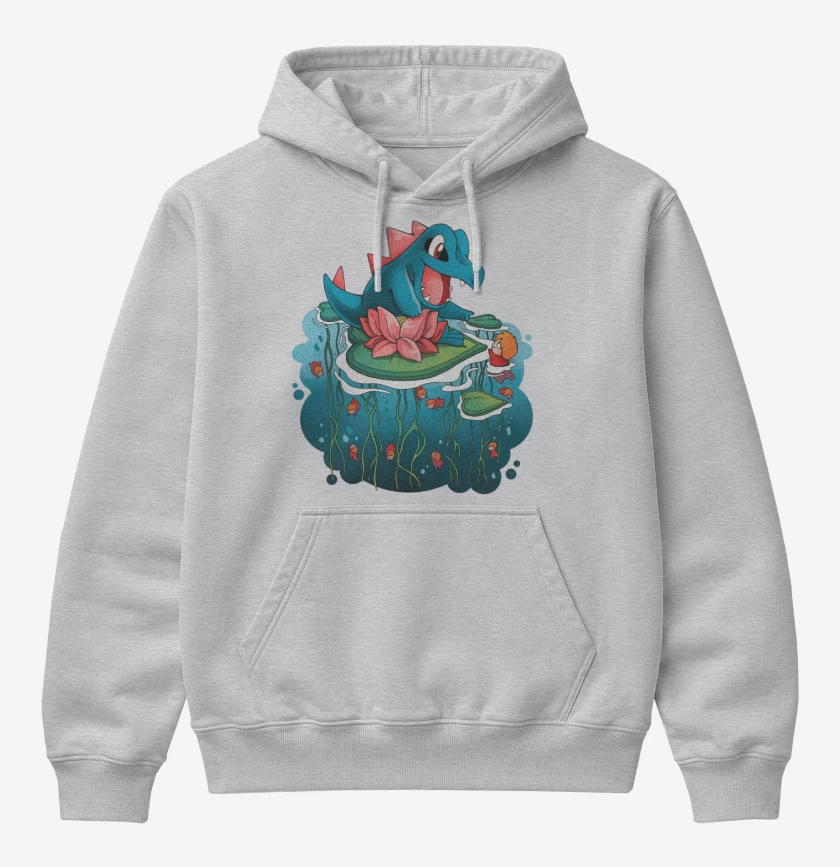 Poleron Canguro básico Gris Melange de Totodile