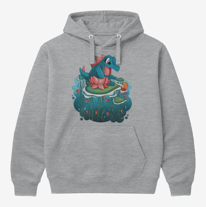 Polerón Canguro Gris Melange de Totodile