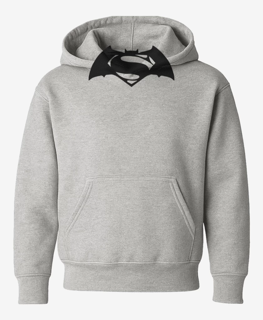 Poleron de niño Gris Melange de BVS - Logo