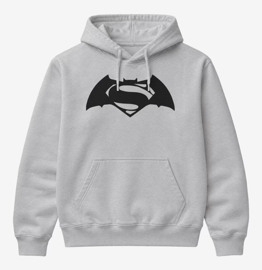 Poleron Canguro básico Gris Melange de BVS - Logo