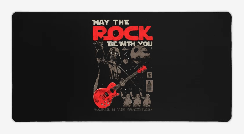 Mouse pad Gamer Negro de Vader rockstar