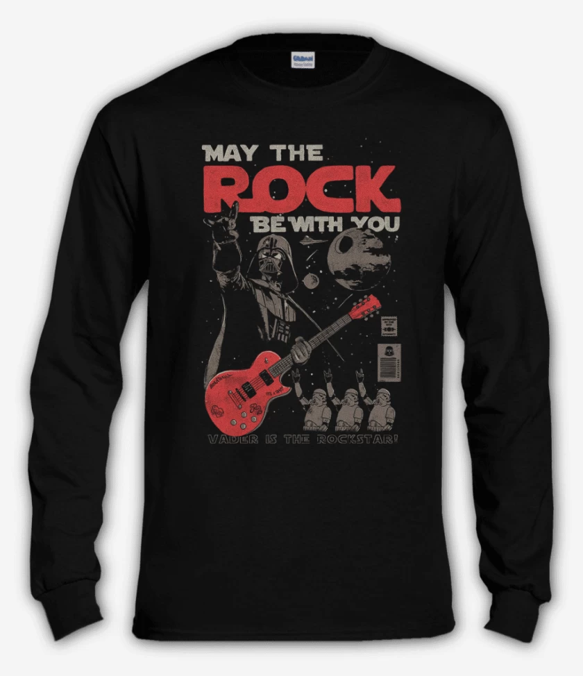Polera manga larga Negro de Vader rockstar