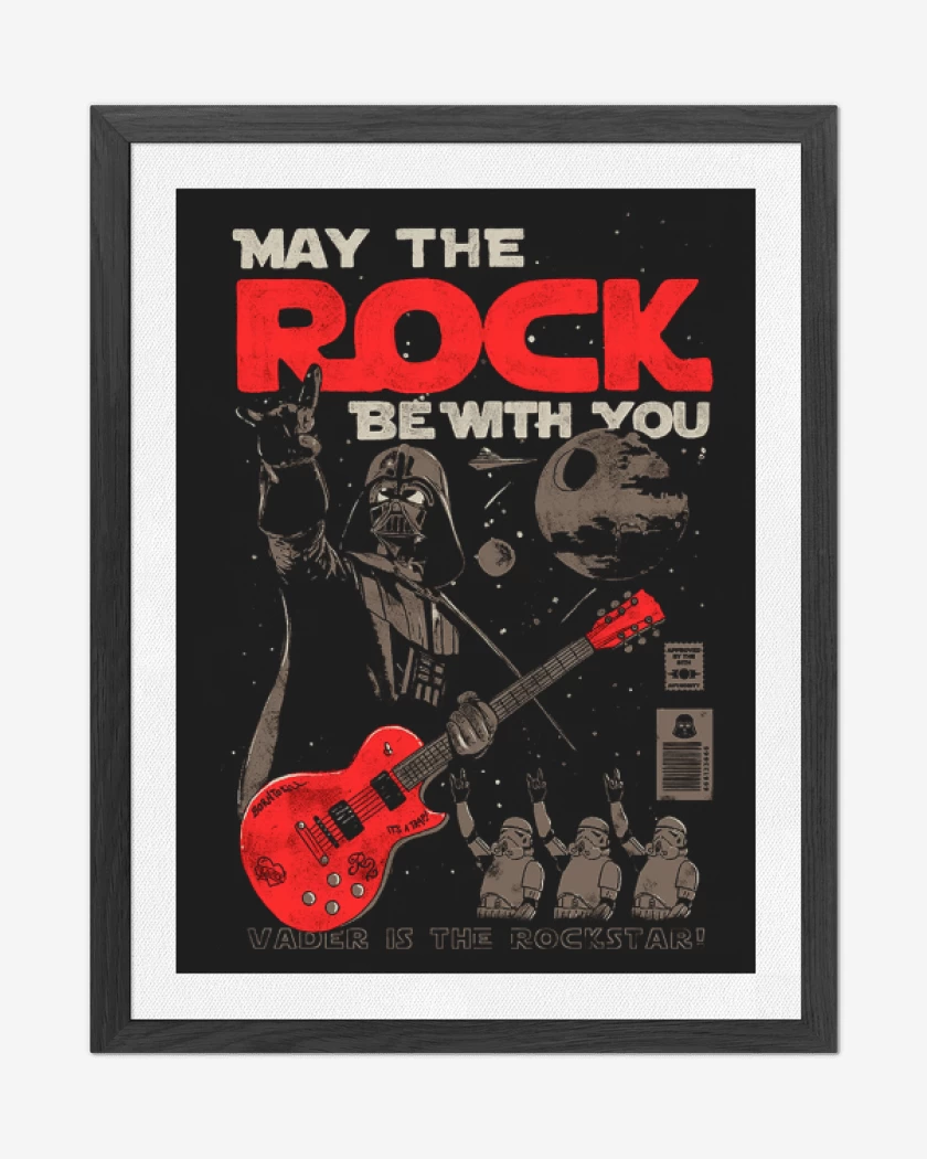 Cuadro decorativo Vader rockstar