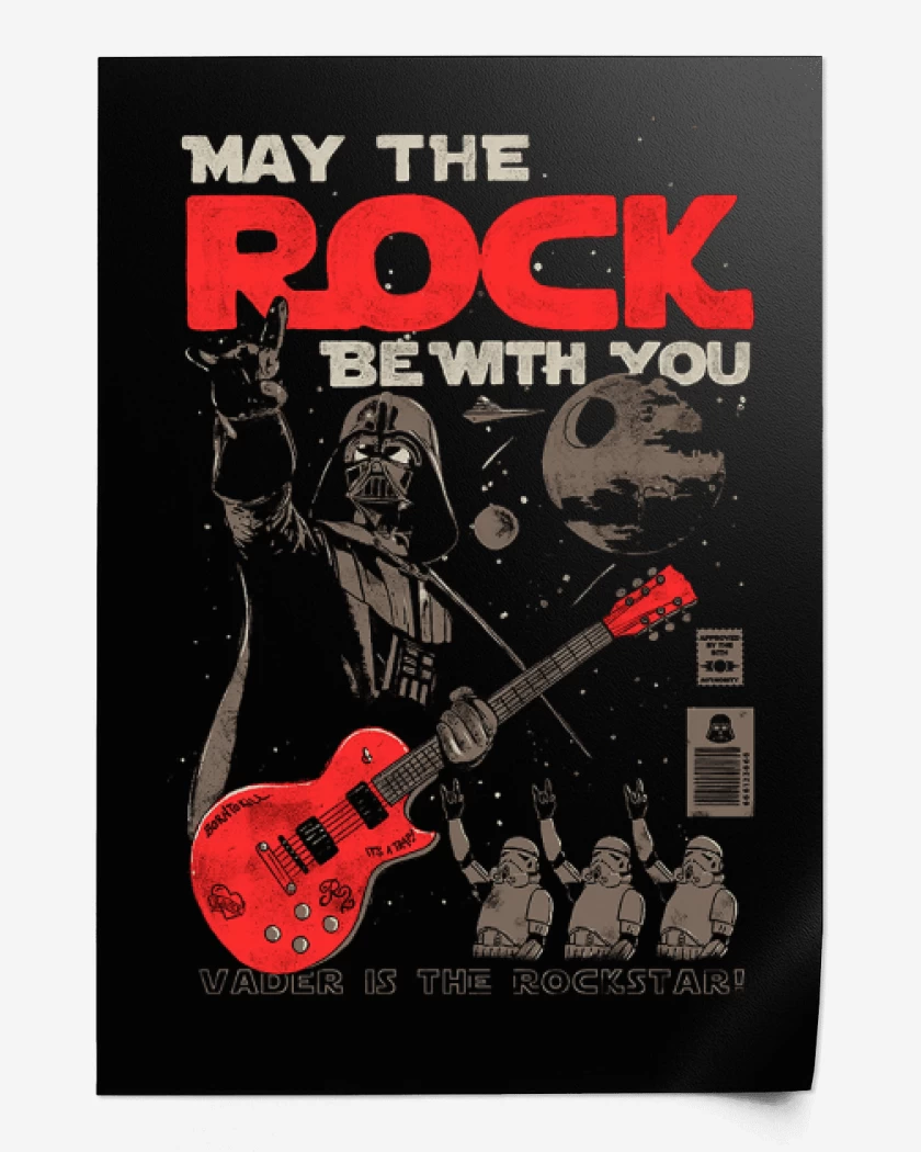Print Negro de Vader rockstar