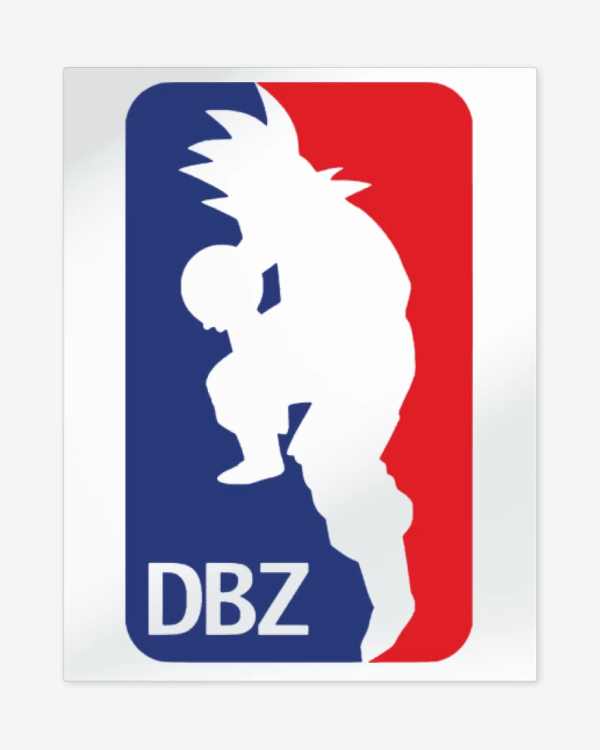 Print metalico Blanco de Dbz