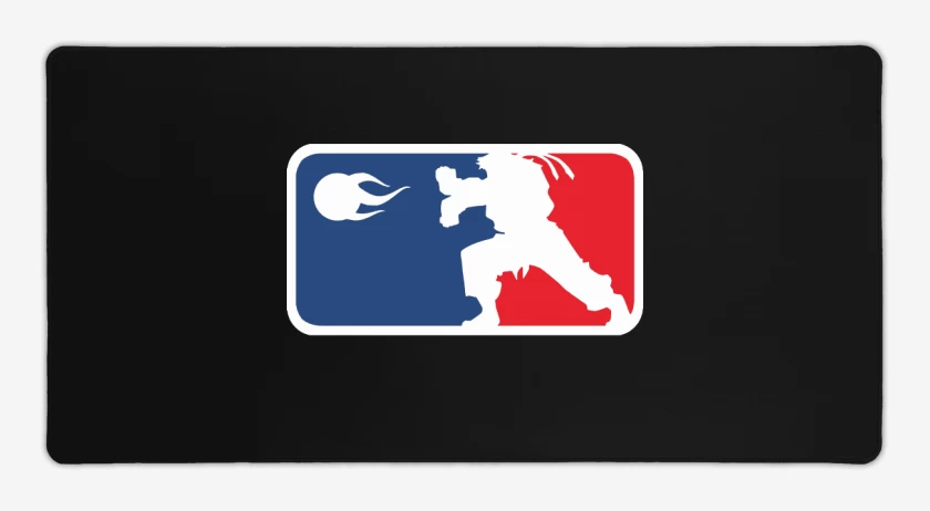 Mouse pad Gamer Negro de Ryu