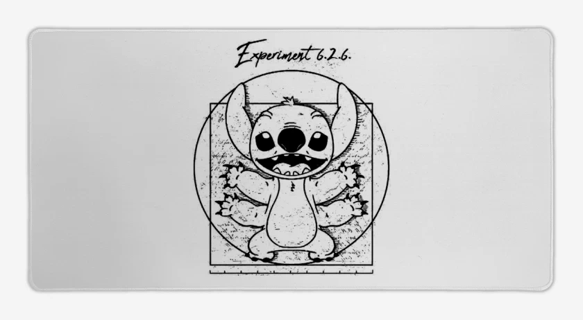 Mouse pad Gamer Blanco de Experimento 626