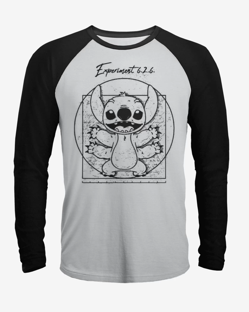 Polera Raglan Blanco / Negro de Experimento 626