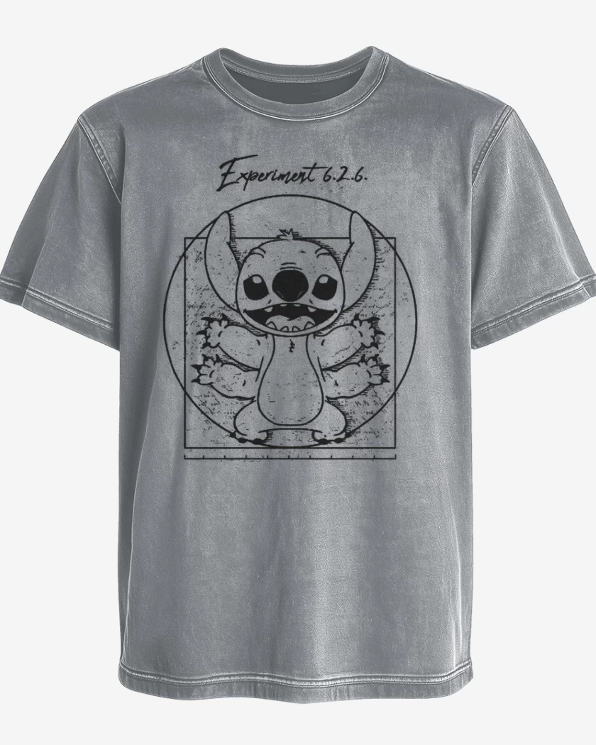 Polera desgastada Gris Melange de Experimento 626