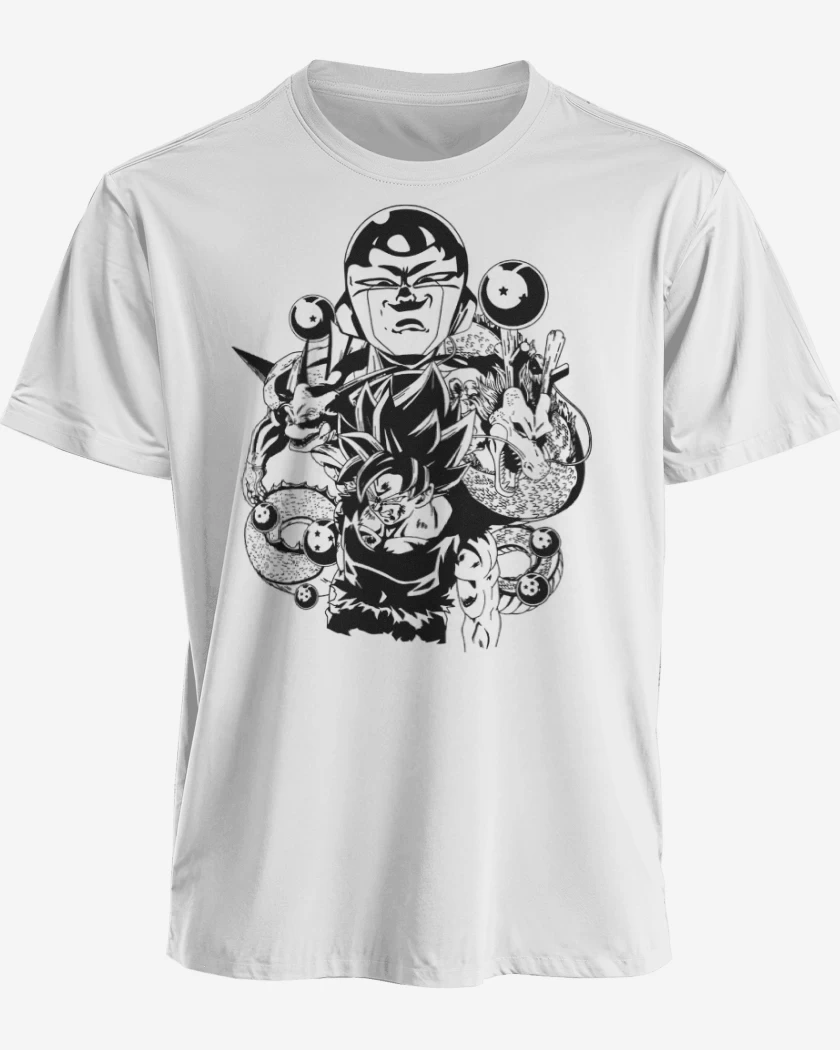 Polera premium Blanco de Saga de freezer 