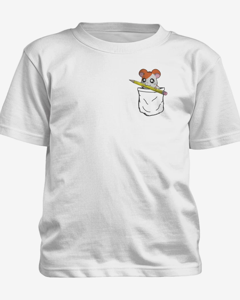 Polera de niño Blanco de Hantaro de bolsillo