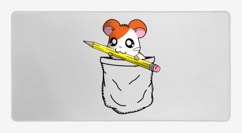 Mouse pad Gamer Blanco de Hantaro de bolsillo