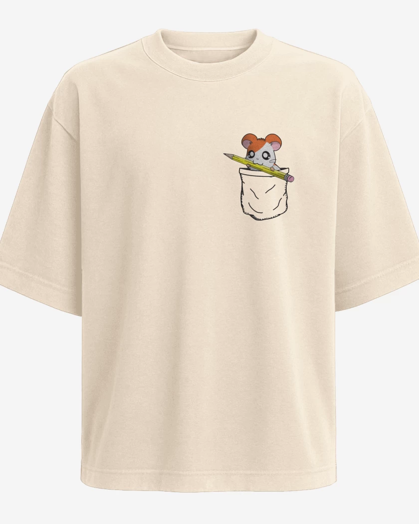 Polera Oversize Hantaro de bolsillo
