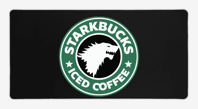 Mouse pad Gamer Negro de starkbucks ice coffee