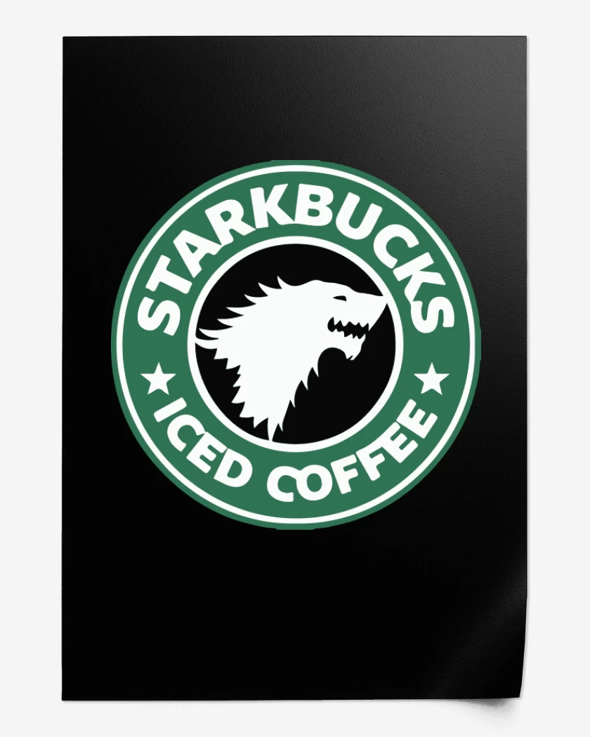 Print starkbucks ice coffee