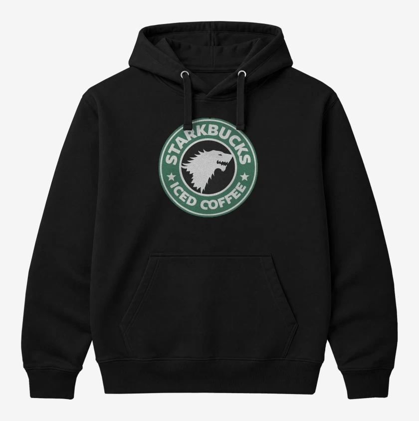 Polerón Canguro Negro de starkbucks ice coffee