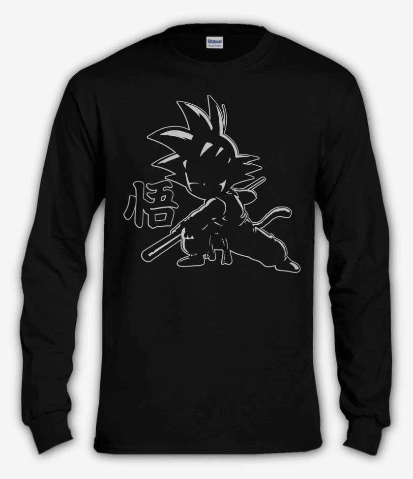 Polera manga larga Negro de El Goku Shiggoh