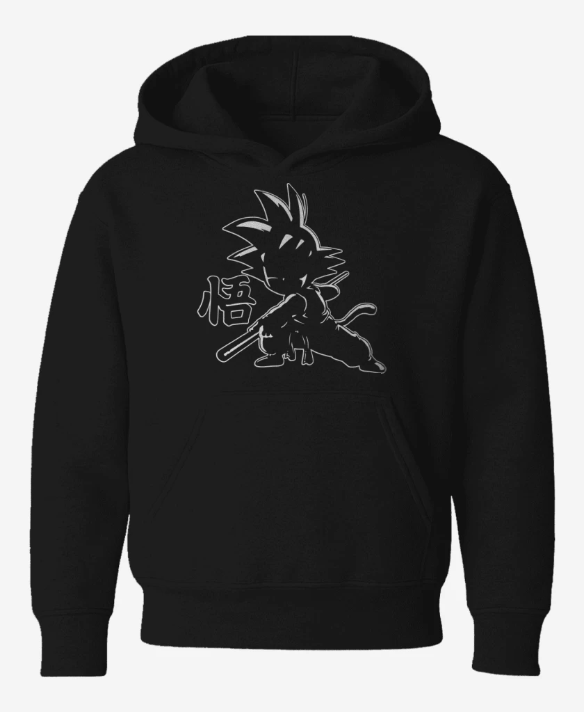 Poleron de niño Negro de El Goku Shiggoh