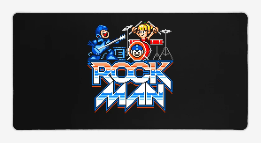 Mouse pad Gamer Negro de rock man!