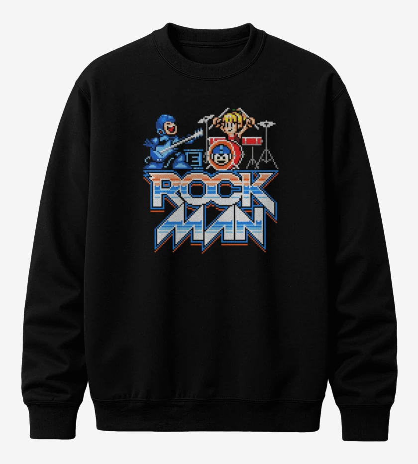 Poleron polo Negro de rock man!