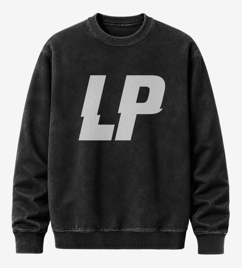 Poleron Polo Acid Wash Negro de Laura Pergolizzi