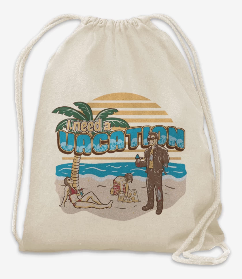Mochila Necesito Vacaciones 