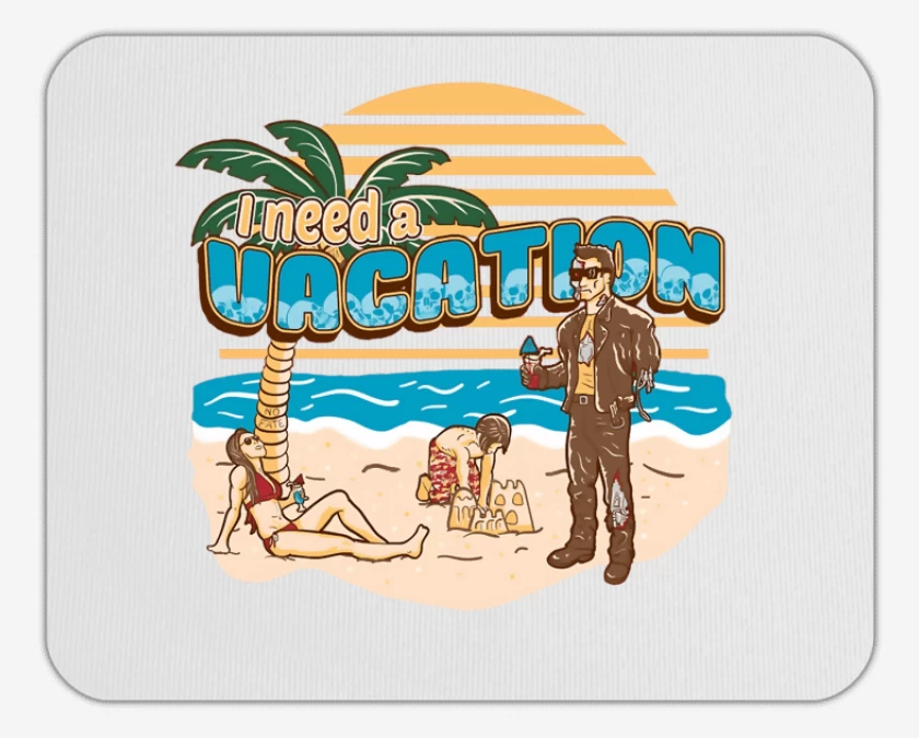 Mousepad Necesito Vacaciones 