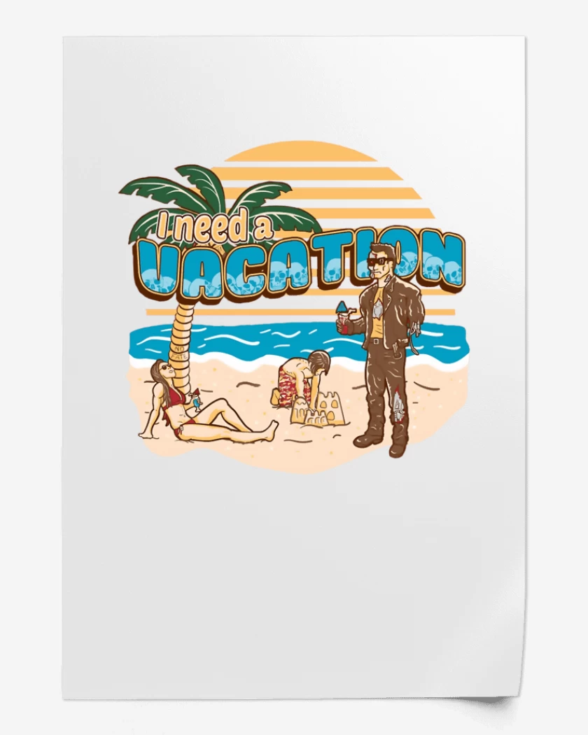 Print Necesito Vacaciones 