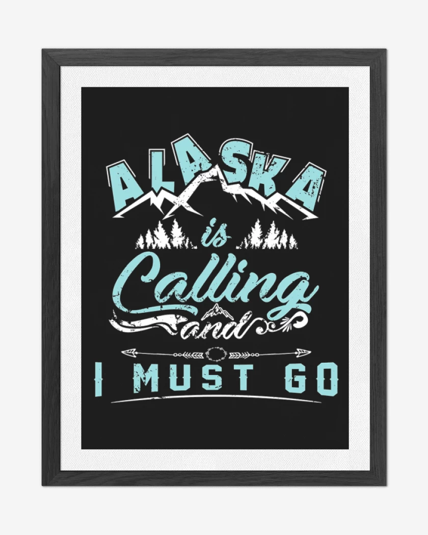 Cuadro decorativo Negro de Alaska 