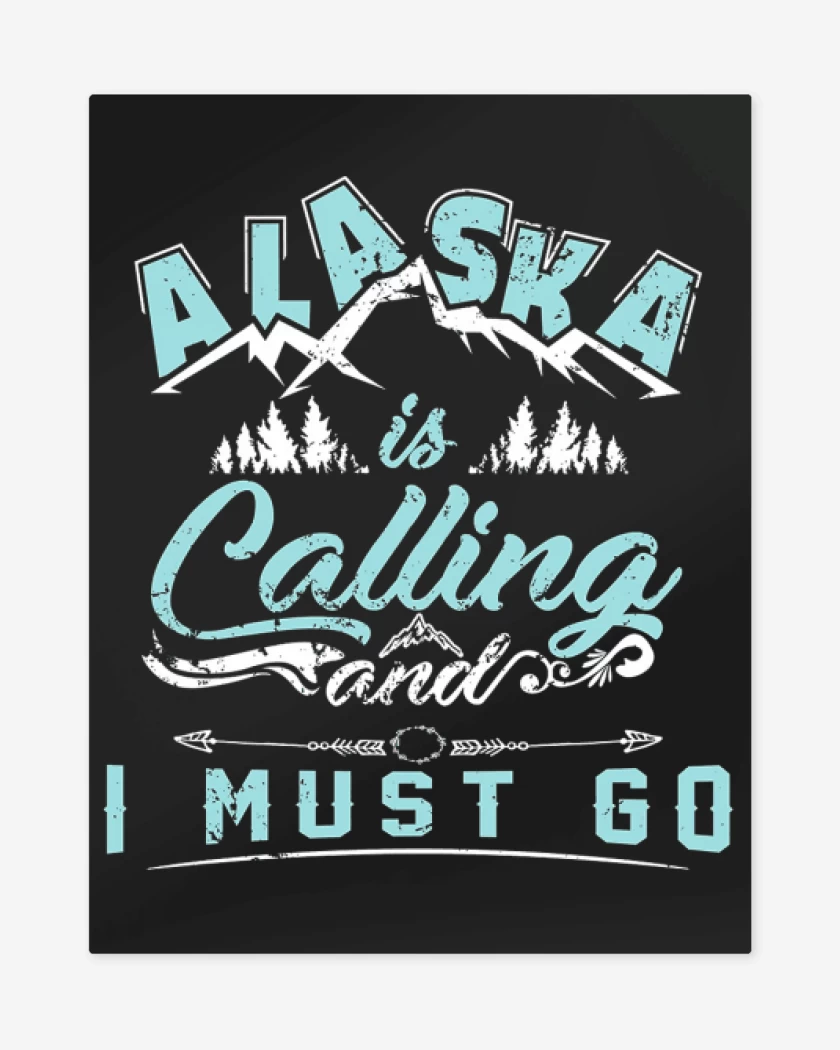 Print metalico Negro de Alaska 