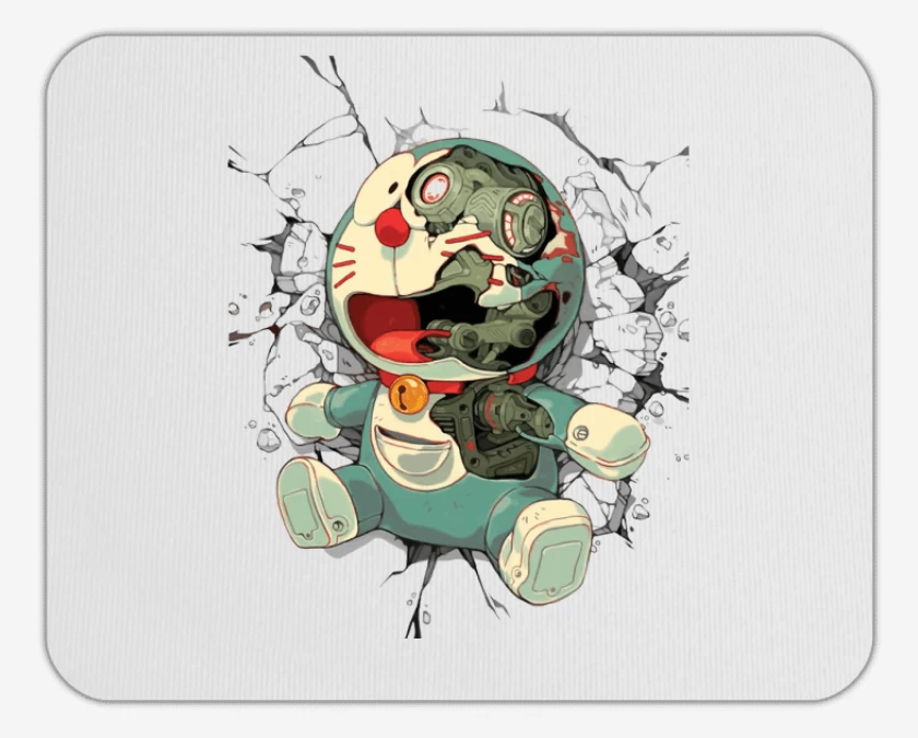 Mousepad Blanco de Cosmic Cat